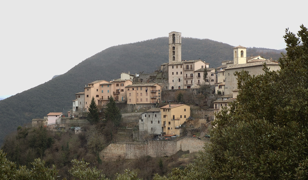 Panorama di Cerreto di Spoleto,