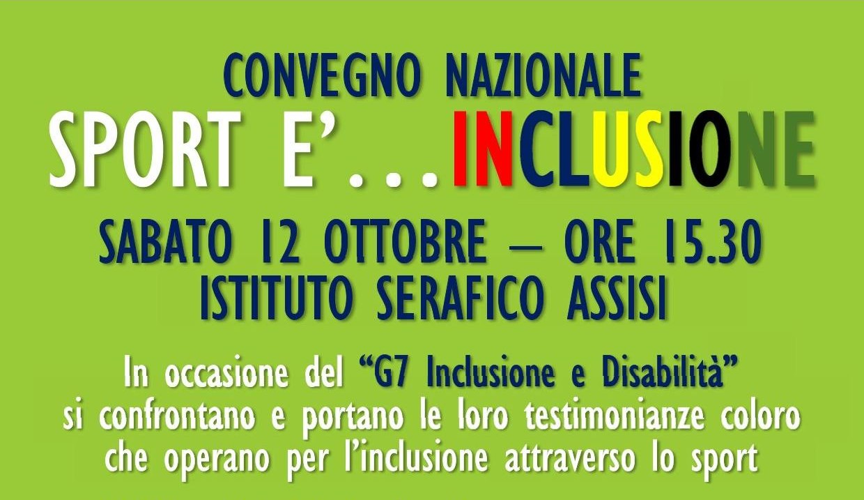 G7 Disabilità-Inclusione, il Serafico di Assisi ospiterà eventi collaterali al summit