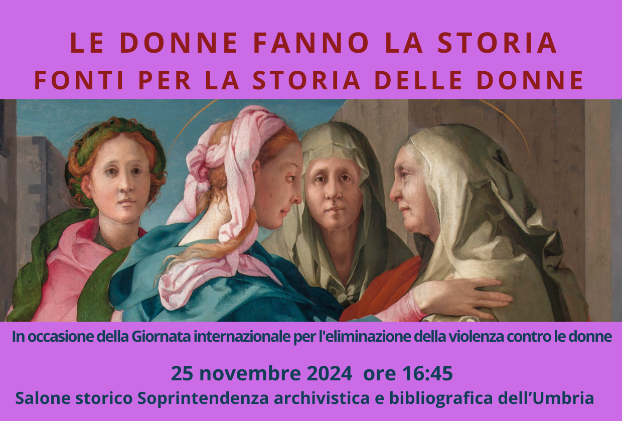“Le donne fanno la storia – Fonti per la storia delle donne”. Incontro organizzato dalla Soprintendeza archivistica