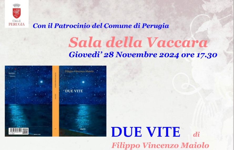 Filippo Vincenzo Maiolo presenta il suo libro “Due vite”