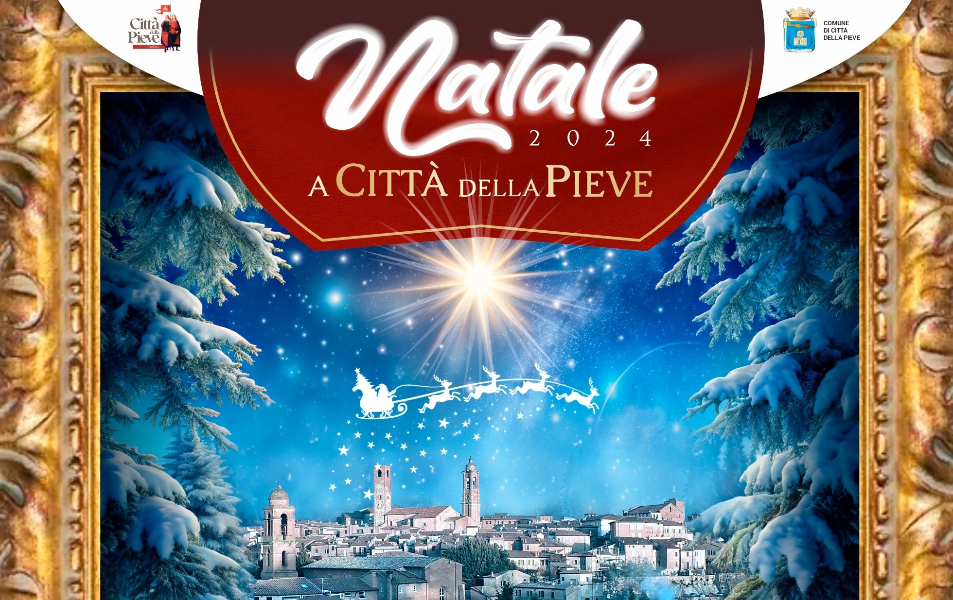 Le suggestioni del Natale di Città della Pieve: tra le novità l’accensione della Stella Polare e l’esperienza “immersiva” dell’Adorazione dei Magi del Perugino