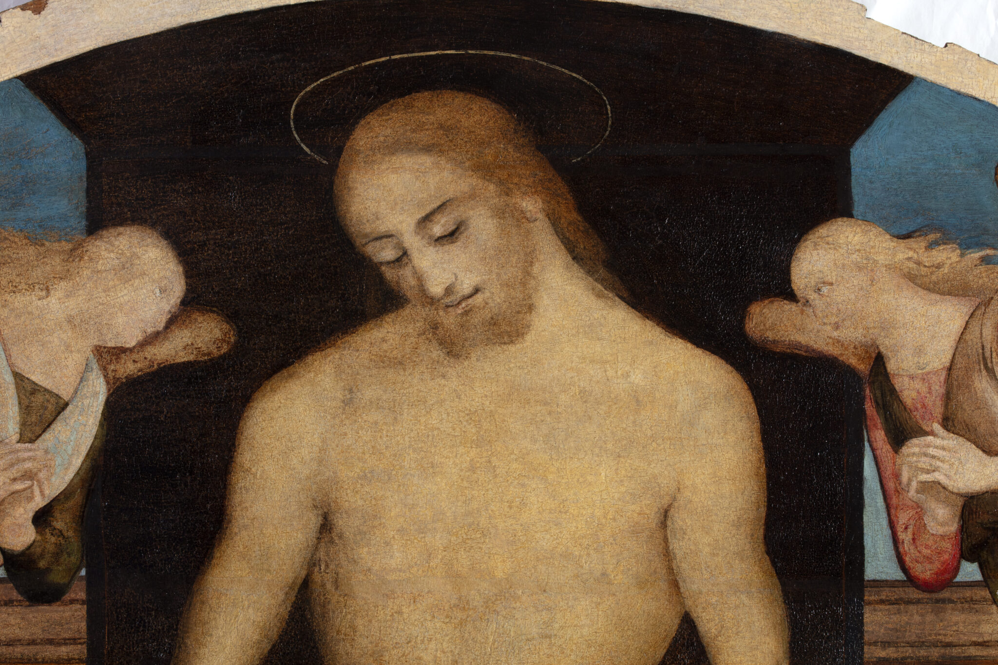 La lunetta della Pala di Monteleone d’Orvieto esposta al Museo del Capitolo di Perugia