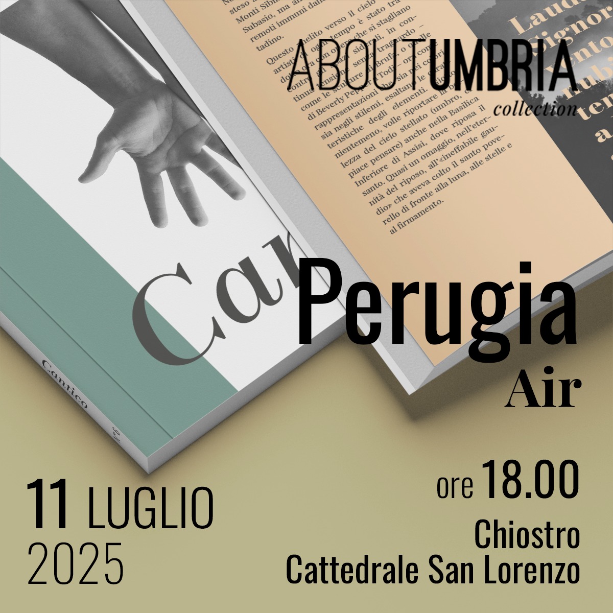 Cantico – l’aria protagonista del secondo appuntamento di AboutUmbria Collection