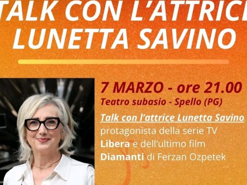 Domani si alza il sipario de “Il Festival del Cinema di Spello” con Lunetta Savino