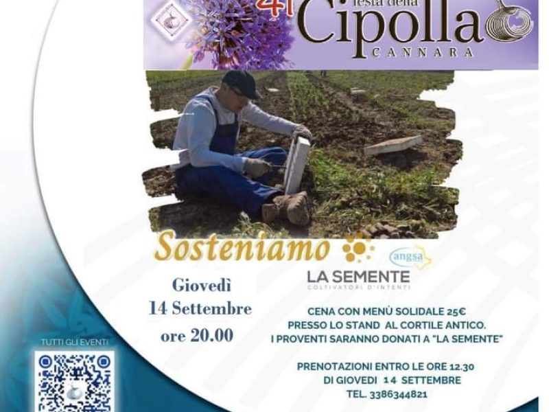 Festa della Cipolla di Cannara a sostegno de “La Semente”