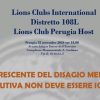 Convegno organizzato dal Lions Club Perugia Host per sensibilizzare il tema del disagio mentale