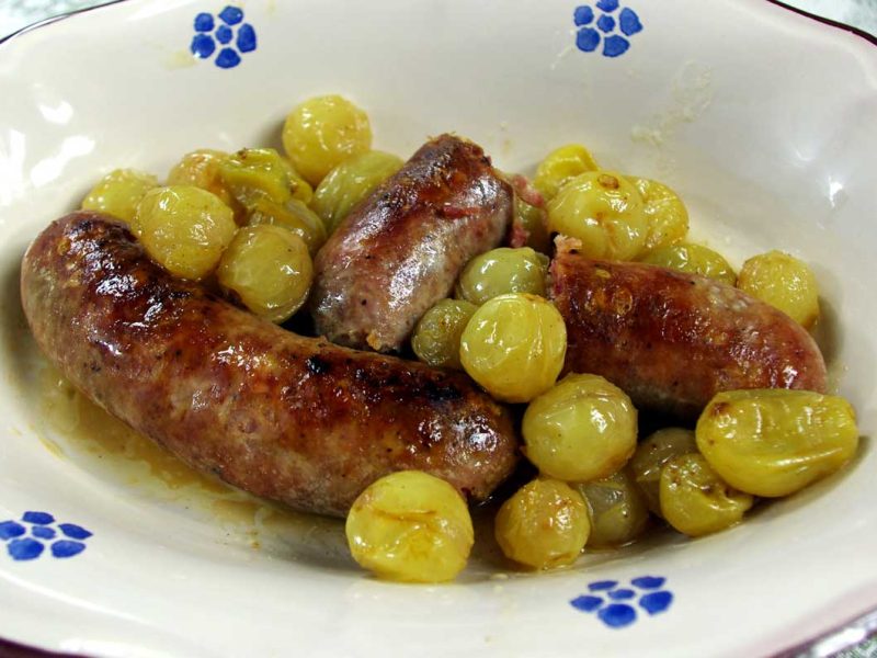 Salsicce all’uva