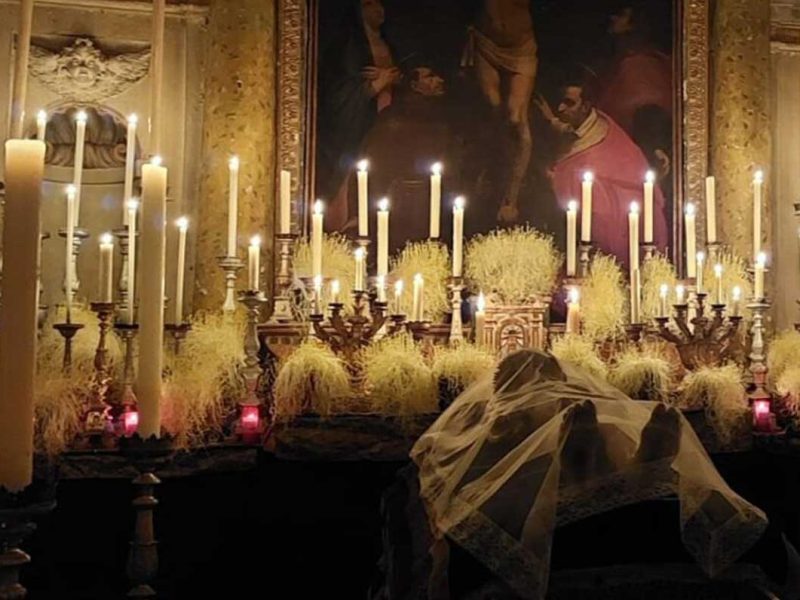 In Paciano, the Church of San Carlo Borromeo celebrates ancient Christian traditions
