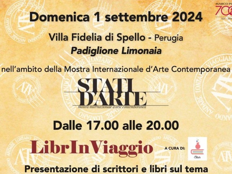 Stati d’arte 2024: domenica Villa Fidelia ospita l’evento “LibrInViaggio”